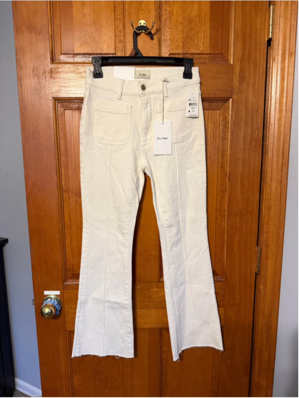 Women's DL1961 Bridget Boot Flare Jeans White Size 25